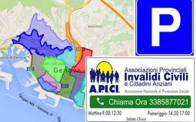 Parcheggi disabili e aree Blu a Genova e Provincia
